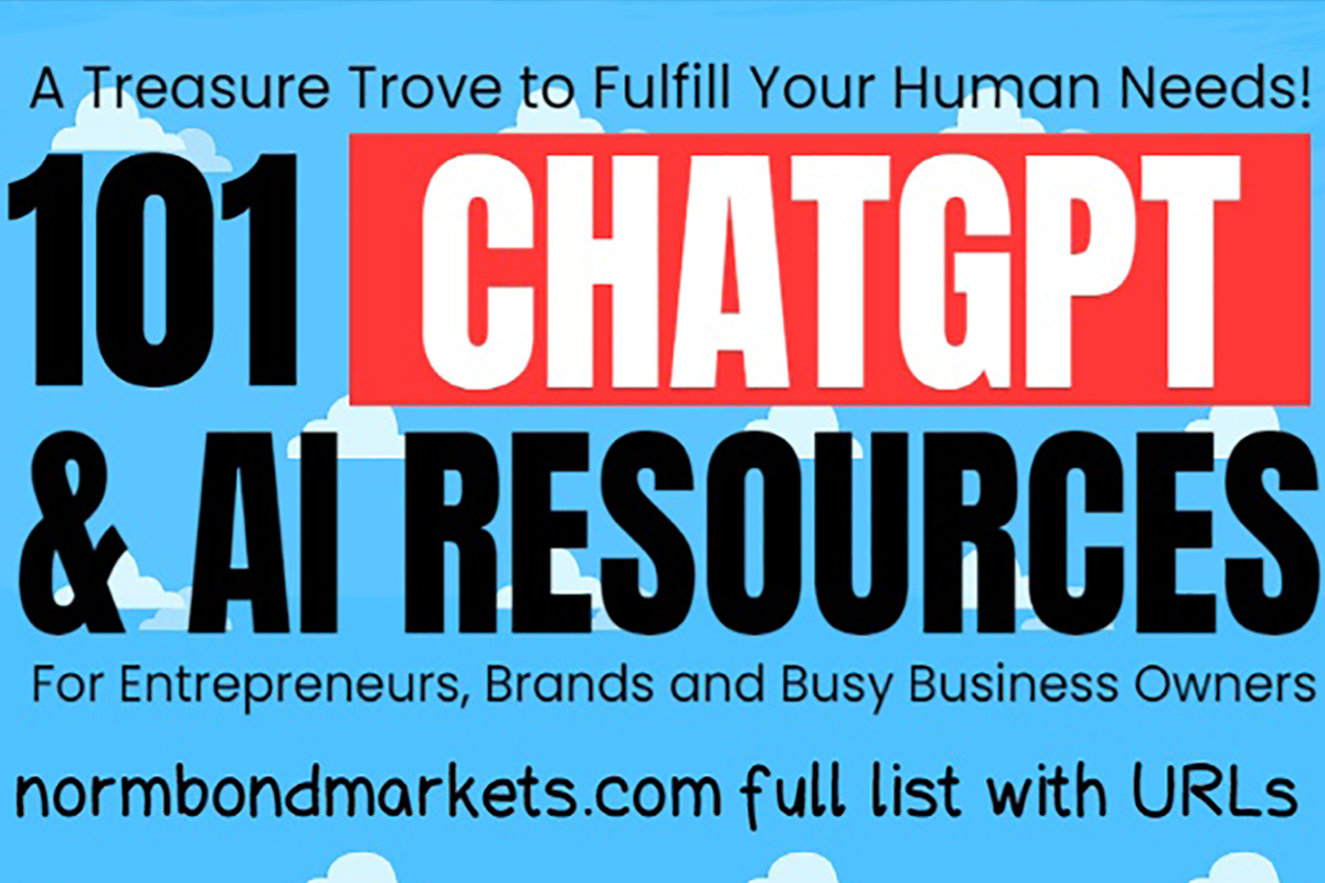ChatGPT and AI - 101 Resources compiled in a comprehensive list. It's a treasure trove tailored to fulfill your core human needs.