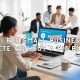 Businesswoman using AI dashboard on laptop – AI for small business growth