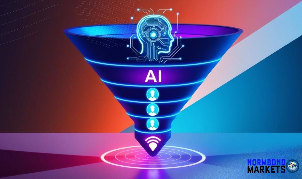 Digital AI-powered sales funnel converting leads into clients for entrepreneurs and SMBs