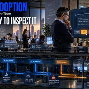 Business leaders inspecting AI workflows as adoption expands faster than the company’s ability to review decisions, promises, records, and operational consequences.