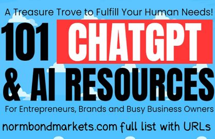 ChatGPT and AI - 101 Resources compiled in a comprehensive list. It's a treasure trove tailored to fulfill your core human needs.
