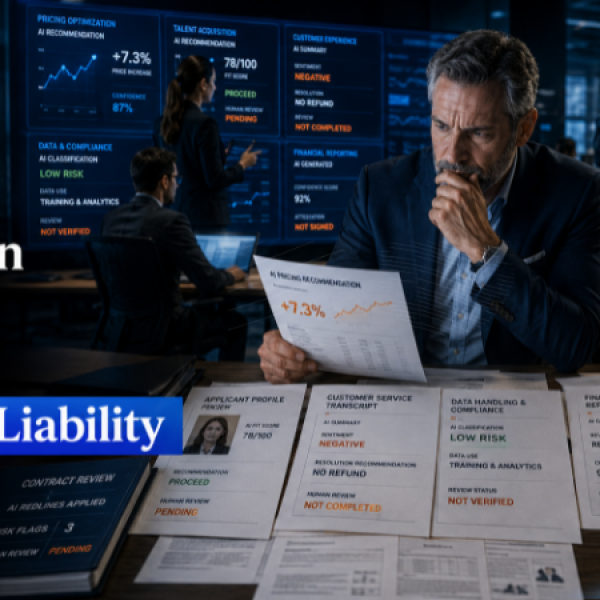 Executive reviews AI-driven pricing, hiring, customer service, data, and financial decisions that lack clear human oversight.